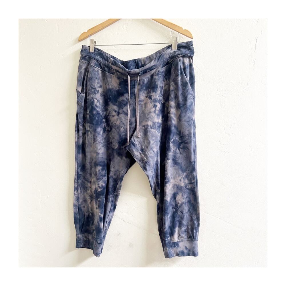 Lululemon Ready To Rulu Jogger Pants Womens 18 Purple Diamond Die True Rock